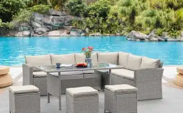 Le salon de jardin angle, l’ameublement idéal pour votre jardin ! Salon de jardin angle