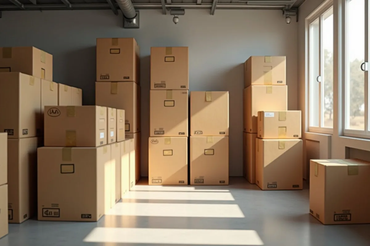durée de conservation des cartons : combien de temps les garder en toute sécurité - cartons entreposés