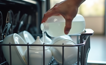 Les astuces pour nettoyer son lave-vaisselle avec du vinaigre blanc et du bicarbonate de soude