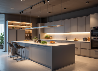 Aménagement optimal avec un spot au plafond de la cuisine : guide complet