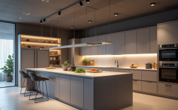 Aménagement optimal avec un spot au plafond de la cuisine : guide complet