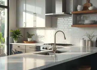 Comment marier carrelage cuisine et plan de travail avec élégance